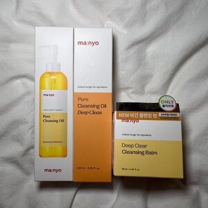 Manyo Pure Cleansing Oil and Balm Korean Skincare Bundle